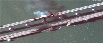 克里米亚大桥恢复部分通车 普京下令调查 乌方称爆炸事件应归咎俄罗斯