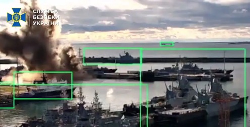 乌克兰声称首次对俄罗斯潜艇实施“海婴”水下无人机打击