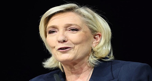 玛丽娜·勒庞 (Marine Le Pen) 在贪污判决后被禁止竞选公职 玛丽娜·勒庞 (Marine Le Pen) 在贪污判决后被禁止竞选公职