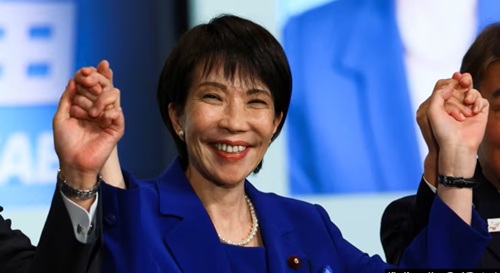 高市早苗当选自民党新总裁 高市早苗当选自民党新总裁