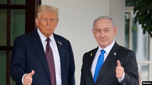 美国加沙和平计划已经公布，特朗普与内塔尼亚胡进行了讨论。